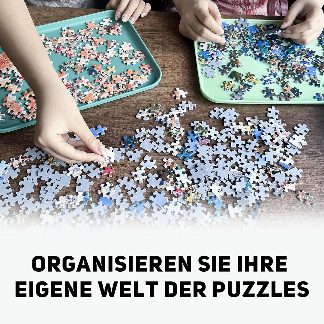 Nariolar Stapelbare Puzzle-Sortiertabletts, Puzzle Sortierer für Puzzles bis 1000/1500/2000 Teile