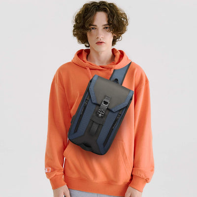 FANDARE Anti-theft Brusttasche Sling Bag mit USB Schultertasche Herren Grosse Kapazität Crossover Ba