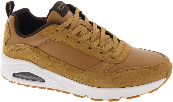 Skechers Damen Uno Sneaker 39 EU Whiskey Leather Pu Trim, 39 EU Whiskey Leather Pu Trim