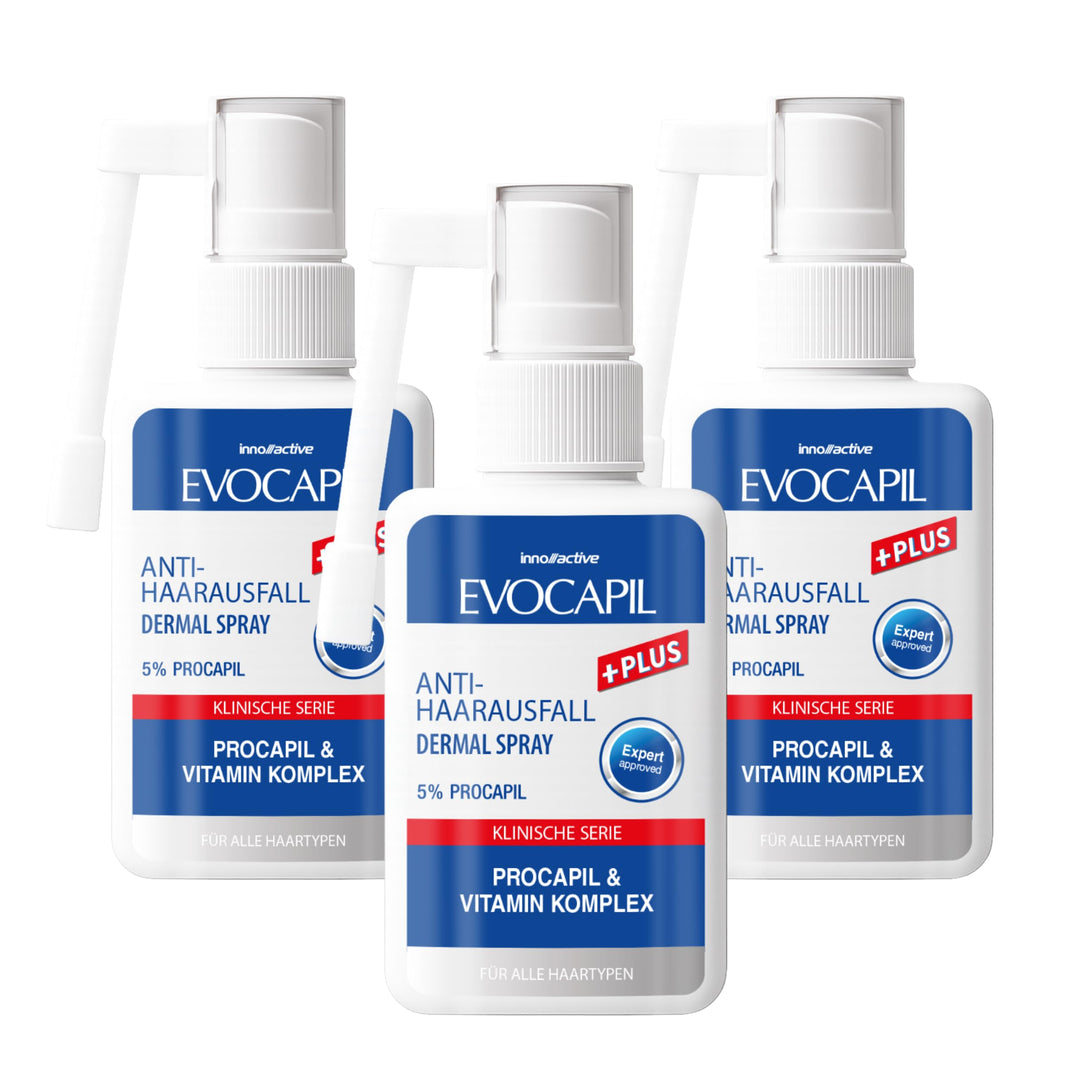 EVOCAPIL Plus Anti Haarausfall Spray - 5% Procapil & Vitamin-Komplex - Stärkt Haarwurzeln, fördert H