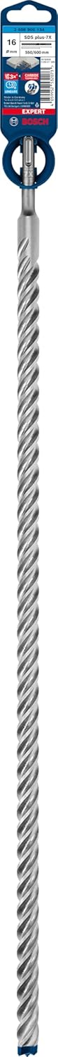 Bosch Professional 1x Expert SDS plus-7X Hammerbohrer (für Stahlbeton, Ø 16,00x600 mm, Zubehör Bohrh