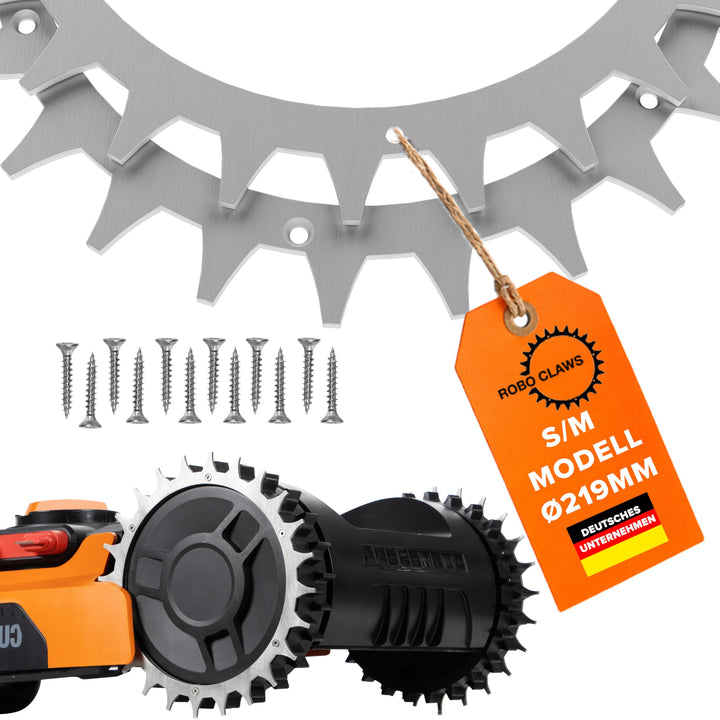 Mähroboter Rasenroboter Spikes Traktionsverbesserung für Worx Landroid S und M entgratet 3mm für noc