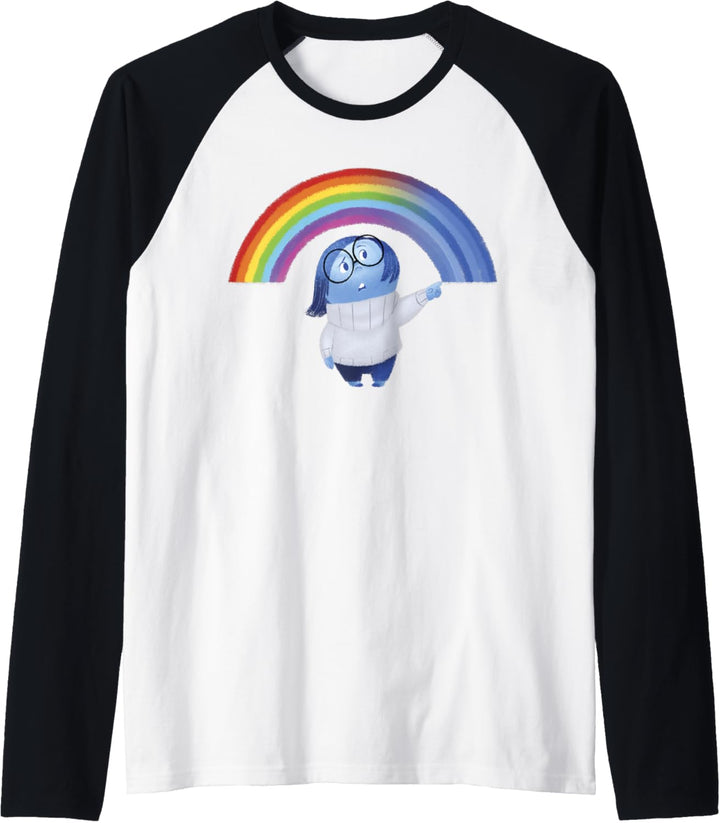 Disney Pixar Inside Out Sadness Rainbow Raglan