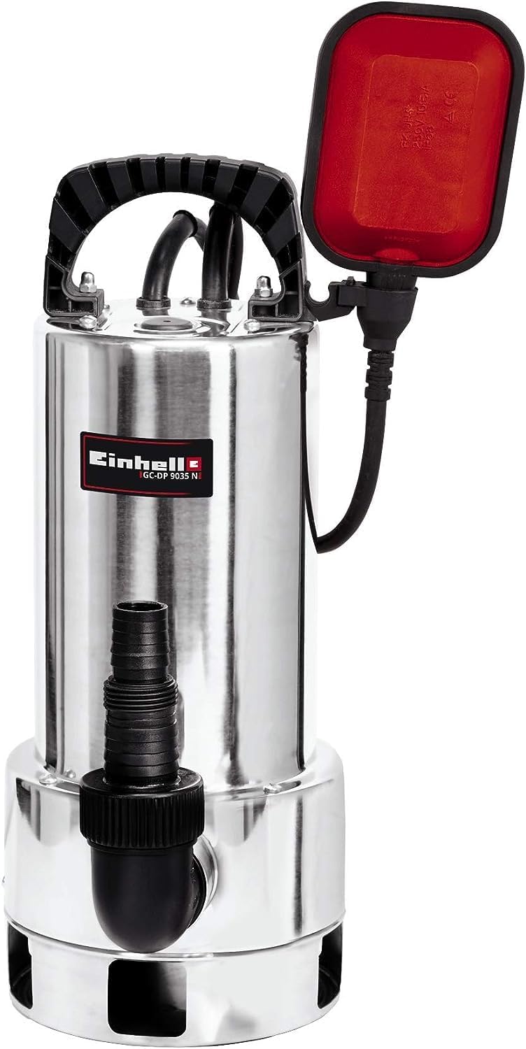 Einhell Schmutzwasserpumpe GC-DP 9035 N (900 W, Edelstahl-Pumpe, max. Fördermenge 18.000 l/Std., max