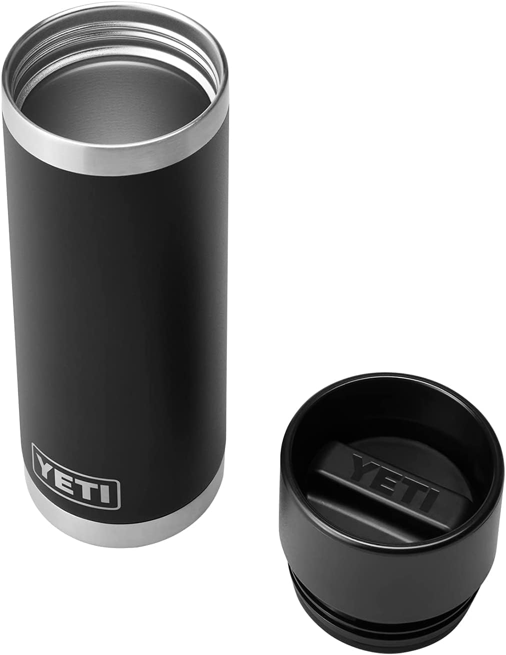 YETI Rambler Flasche mit hotshot-verschluss, Black, 18oz (532ml), Black