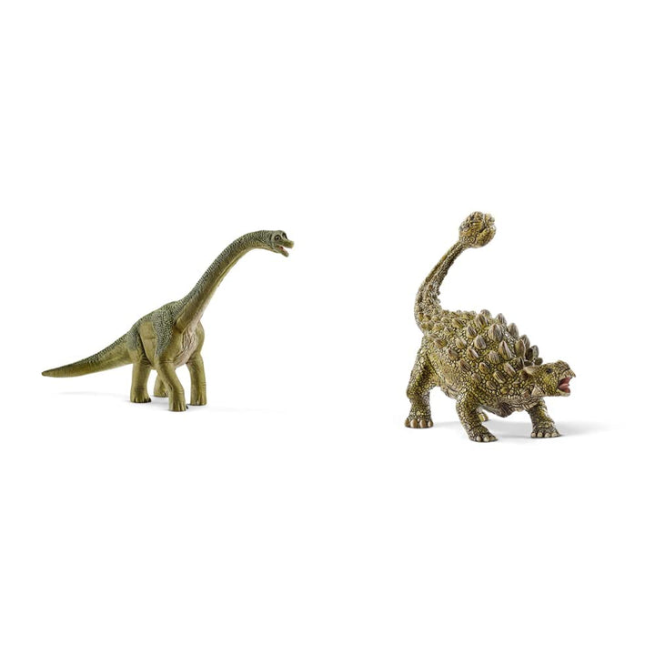 SCHLEICH 14581 Brachiosaurus, für Kinder ab 5-12 Jahren, Dinosaurs - Spielfigur & 15023 Ankylosaurus