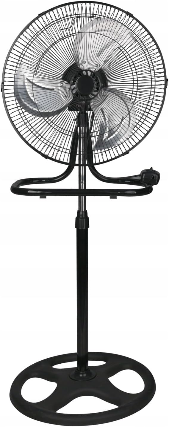 LTC 3-in-1 Ventilator Set mit Metallflügeln: Stand-, Boden- & Wandventilator, 3 Stufen, Oszillierend