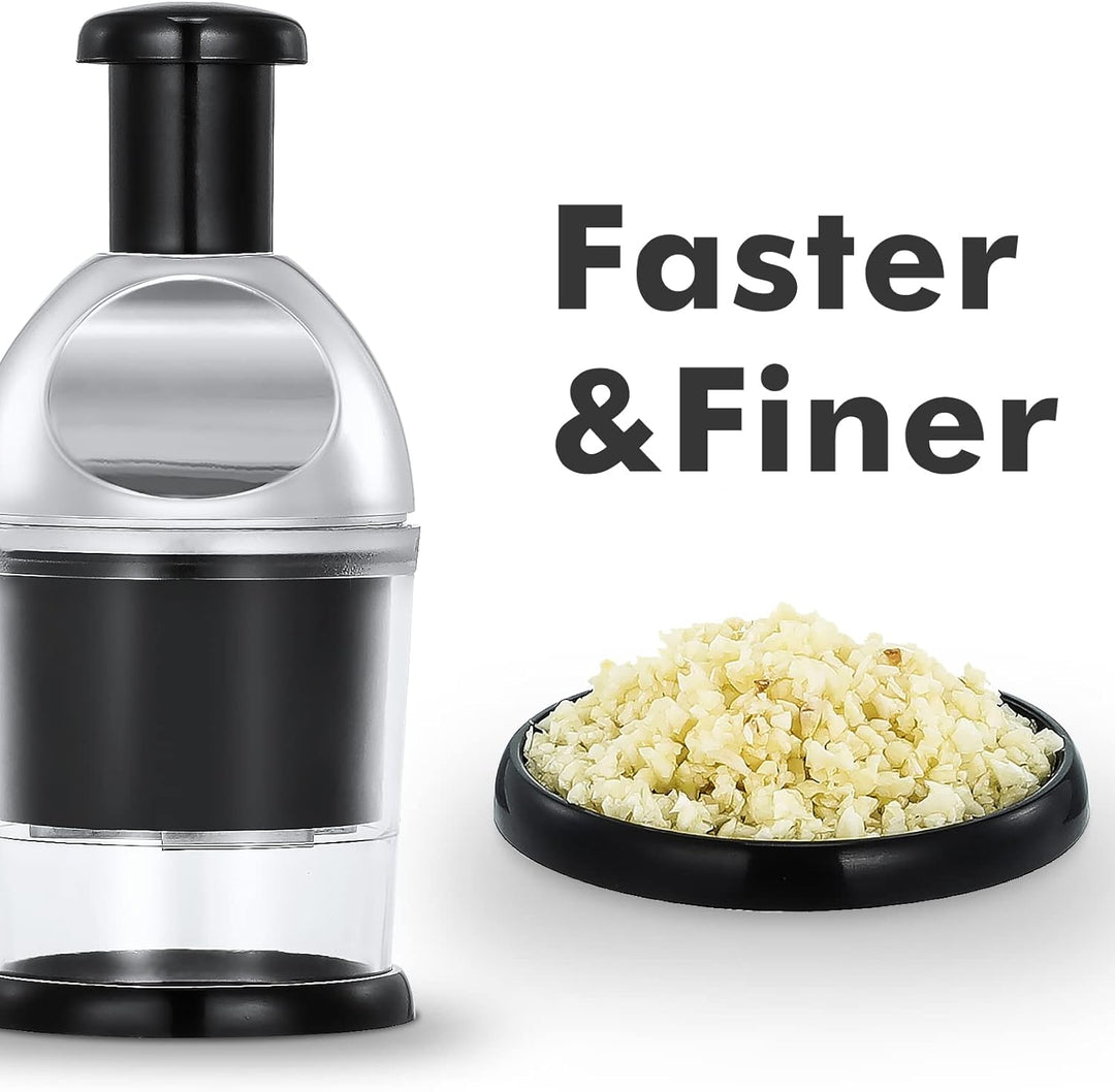 Manuelle Zerkleinerer, Knoblauch Zwiebelschneider Slap Chopper für Küche, Leicht Zu Reinigender Gemü