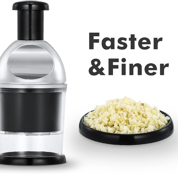 Manuelle Zerkleinerer, Knoblauch Zwiebelschneider Slap Chopper für Küche, Leicht Zu Reinigender Gemü