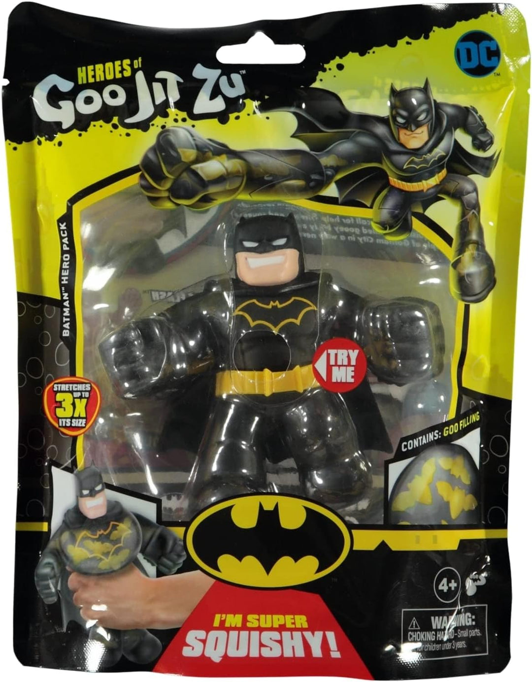 Heroes of Goo Jit Zu, super Stretchy Action-Figur mit einzigartiger Füllung, lizenzierte DC-Edition: