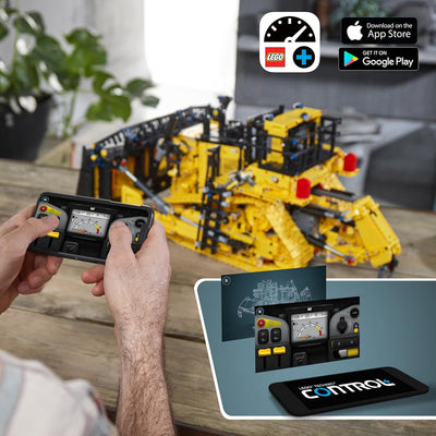 LEGO 42131 Technic Appgesteuerter Cat D11 Bulldozer, grosses Set, Modellbausatz für Erwachsene, fern