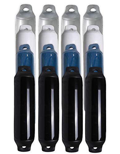 Saarwebstore Fender Majoni Comet 4er-Set Rammschutz Yacht Bootsfender Boot Langfender 4 Farben Navy/
