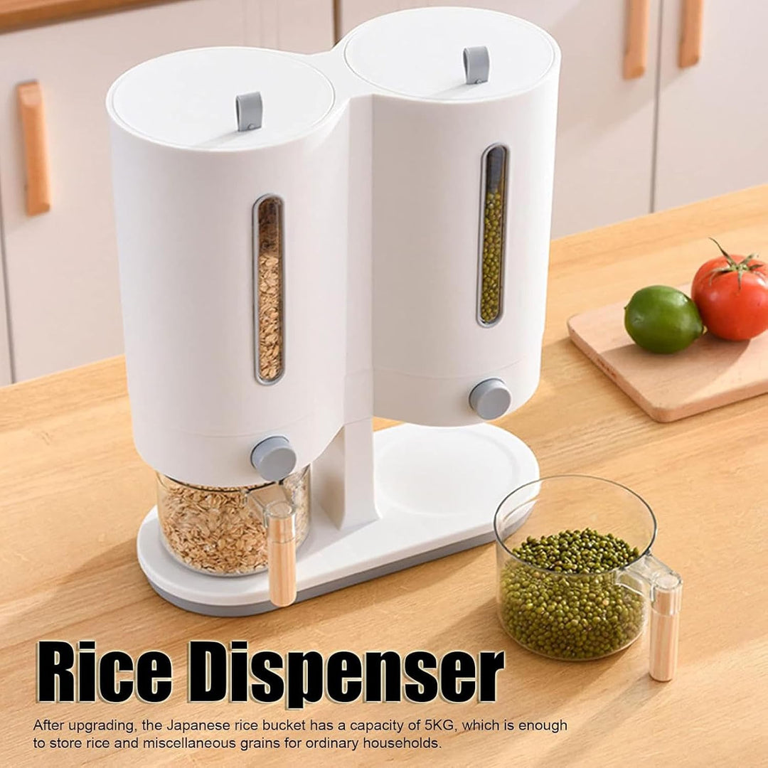 Müsli-Spender mit Doppeleimer, Küche, Müsli-Spender für Maisgrüne Bohnen, Esszimmer, Speisekammer, P