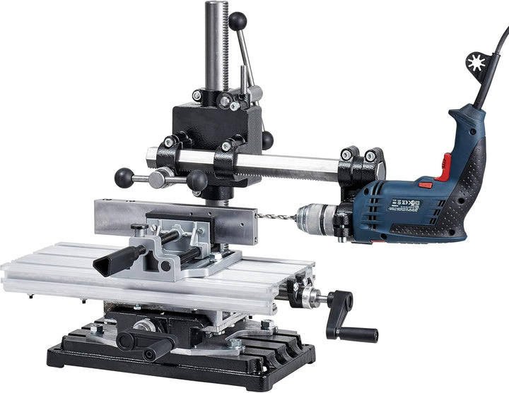 WABECO 2-Achsen Koordinatentisch K400 400 x 180 mm mit Maschinenschraubstock Kreuztisch Bohrtisch fü