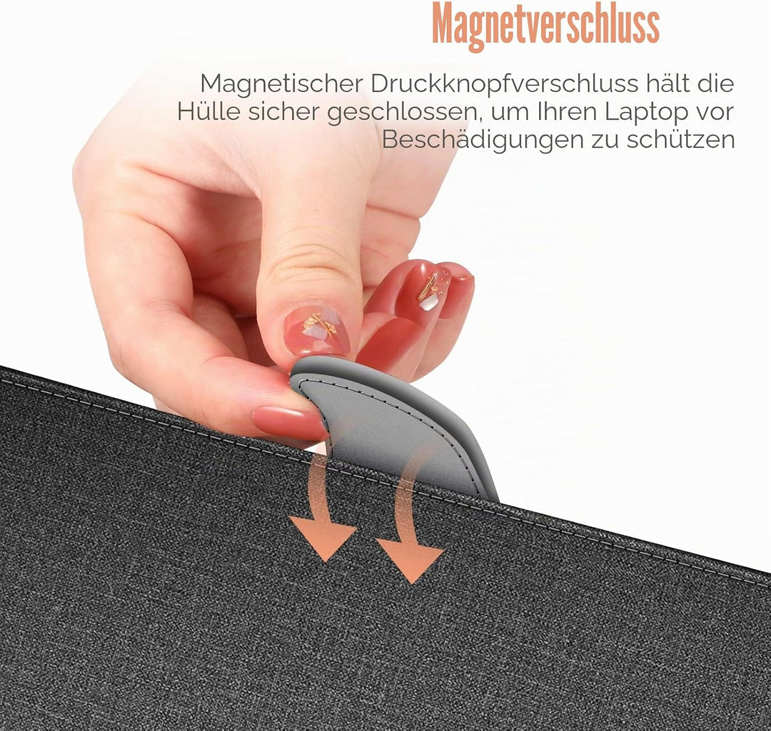 Fintie Hülle Kompatibel mit MacBook Air 13.6 (2026-2022 M5 M4 M3 M2), MacBook Air 13 (2020-2018 M1)