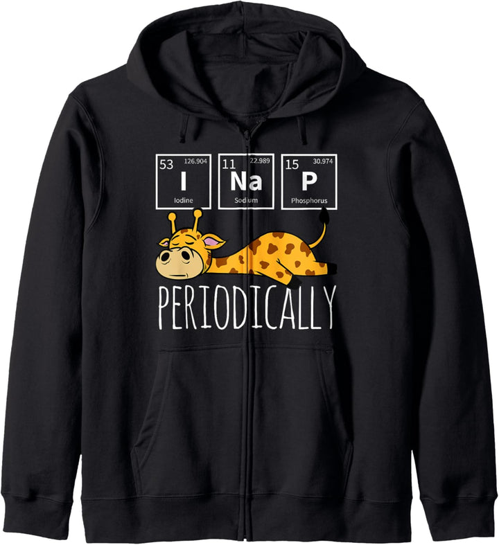 Funny Science I NAP Periodic Table Meme Meh Giraffe Gift Kapuzenjacke