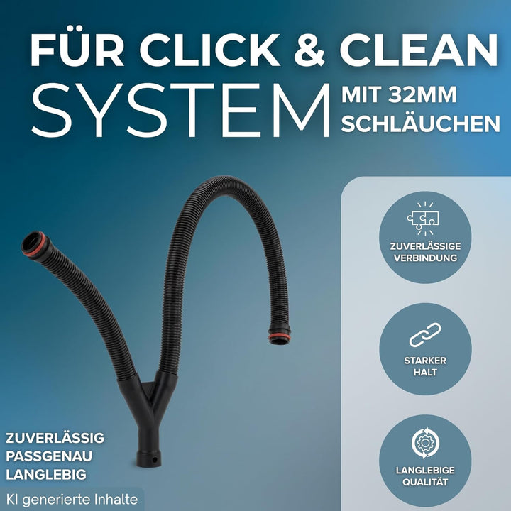 PRO Y-Schlauch-Staubanschluss Set passend für Bosch Click and Clean für Kreissäge Zubehör Tischkreis