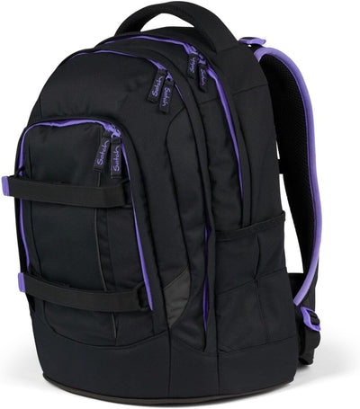 satch Pack Schulrucksack Set 3tlg. inkl. Schlamperbox und Sportbeutel Purple Phantom, Purple Phantom