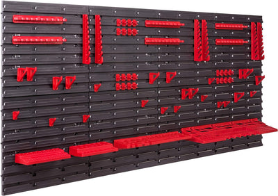 botle Lagersystem Wandregal 158x78 cm, Werkzeughalterungen, Schüttenregal Sichtlagerkästen, Extra St