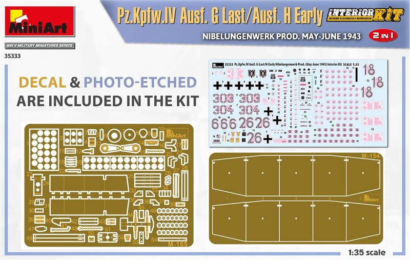 MiniArt : Pz.Kpfw.IV Ausf.G-Last/H-Early Nibelungenwerk Prod (May-June1943) 2in1:35 [6465333]