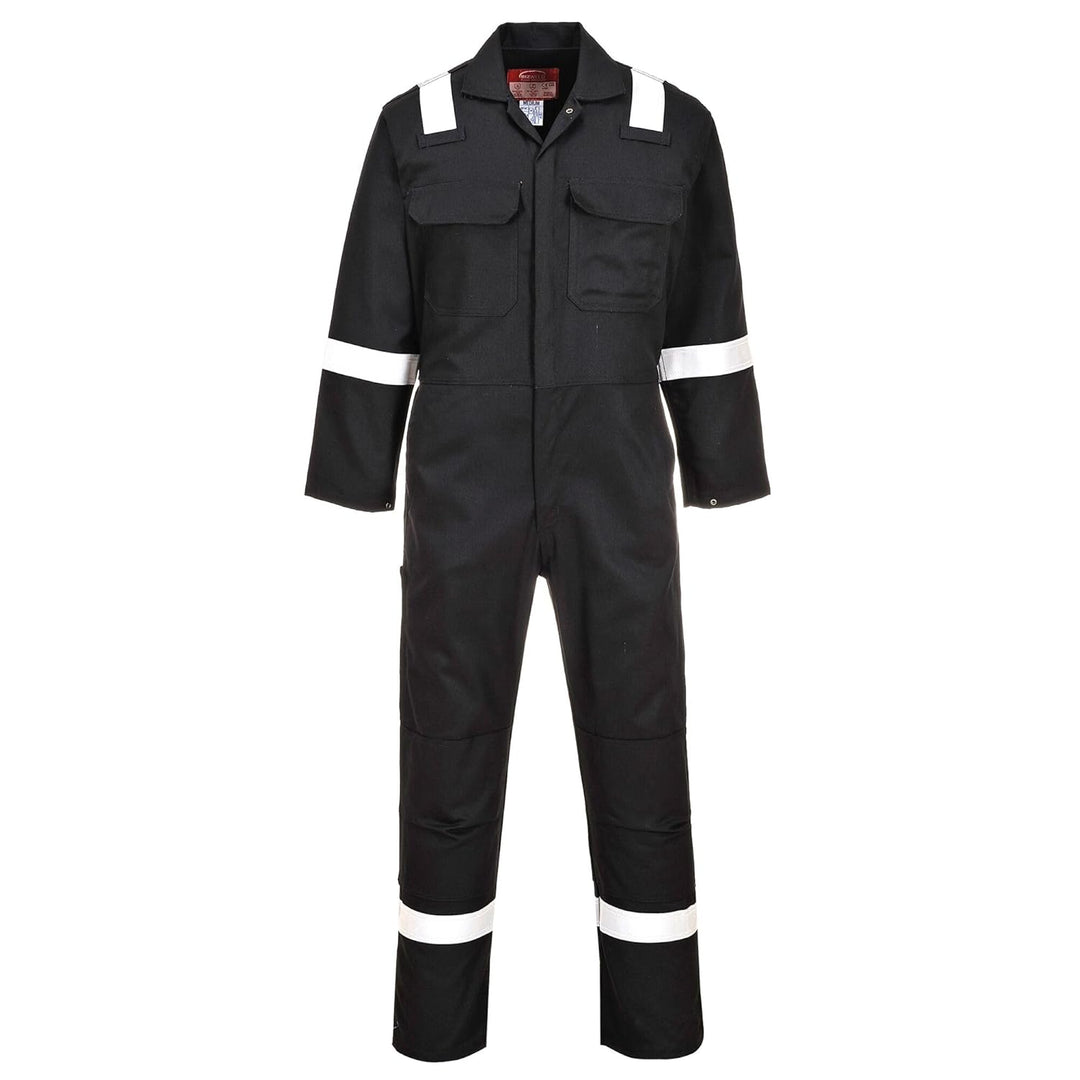 Portwest Bizweld Iona FR Overall, Grösse: XXL, Farbe: Schwarz, BIZ5BKRXXL