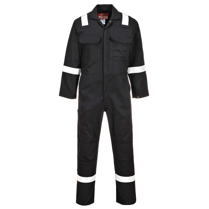 Portwest Bizweld Iona FR Overall, Grösse: L, Farbe: Schwarz, BIZ5BKRL