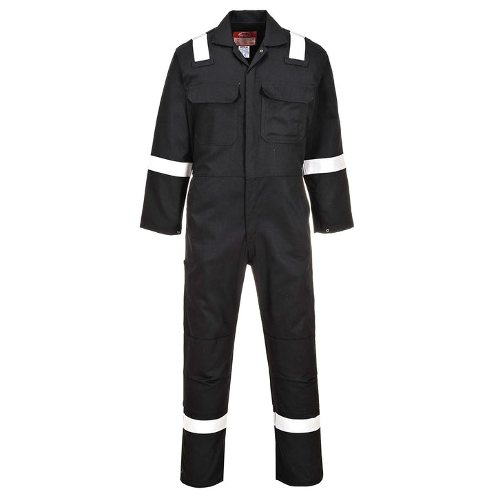 Portwest Bizweld Iona FR Overall, Grösse: XL, Farbe: Schwarz, BIZ5BKRXL Schwarz XL Leger, Schwarz XL
