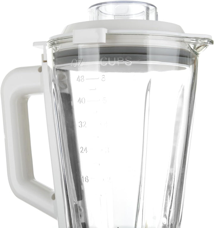 Kasanova 1 Standmixer LT 1,5 Glaskrug W1000 weiss, ABS-Kunststoff Glas Edelstahl 18/10 Elektronische