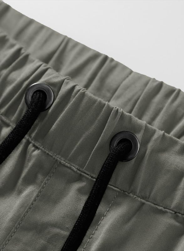 Elegancity Kurze Hosen Herren Cargo Shorts Sommer Freizeithose Kurze Elastische Taille Chino Shorts