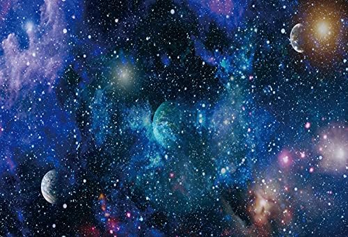 Renaiss 3x2.5m Sternenhimmel Hintergrund Nebel Universum Funkelnde Weltraum Sterne Wissenschaft Foto