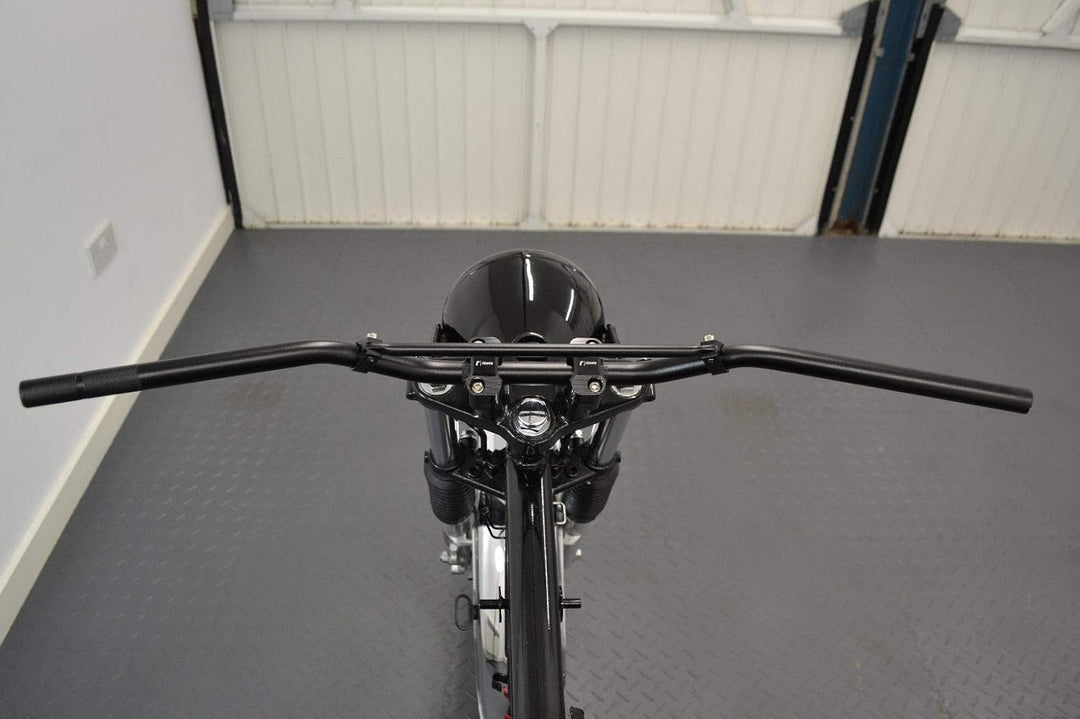 Motorrad Lenker Für Trail Motocross Streetfighter Scrambler Verspannt - 22mm 7/8" - Schwarz, Schwarz