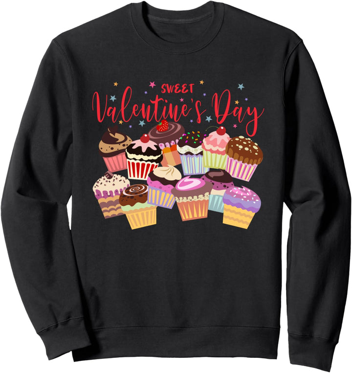 Süsse Valentinstag-Kuchen-Party lustig Sweatshirt