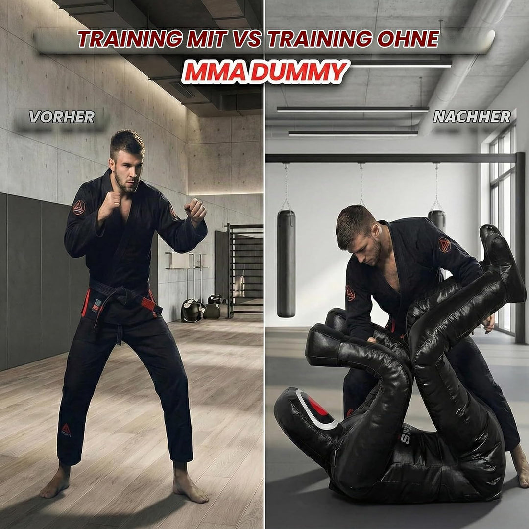 MMA Grappling Dummy 180 cm – Judo, Wrestling, BJJ, Selbstverteidigungstraining Dummy Vinylstoff Unge