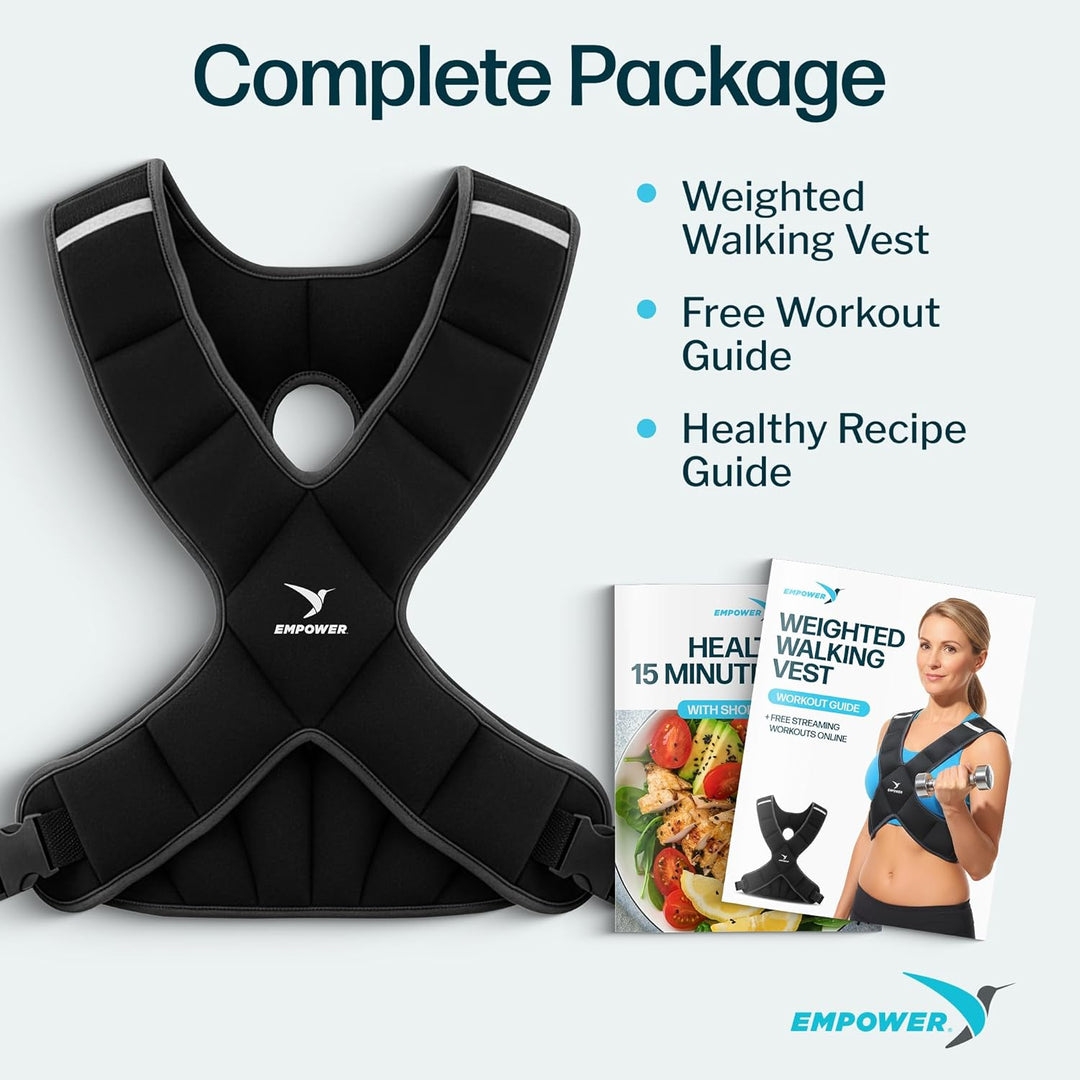 Empower Gewichtswesten Schwarz 3,6 kg Weste, Schwarz 3,6 kg Weste