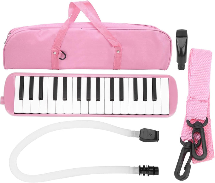 Melodica Set, 32 Tasten Wind Pianica Melodicas Klavierstil Tragbar mit Tragetasche Geeignet für Erwa