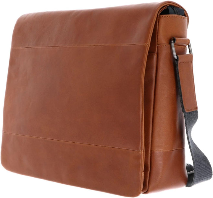Leonhard Heyden Hamburg - Umhängetasche L 13" 38 cm cognac