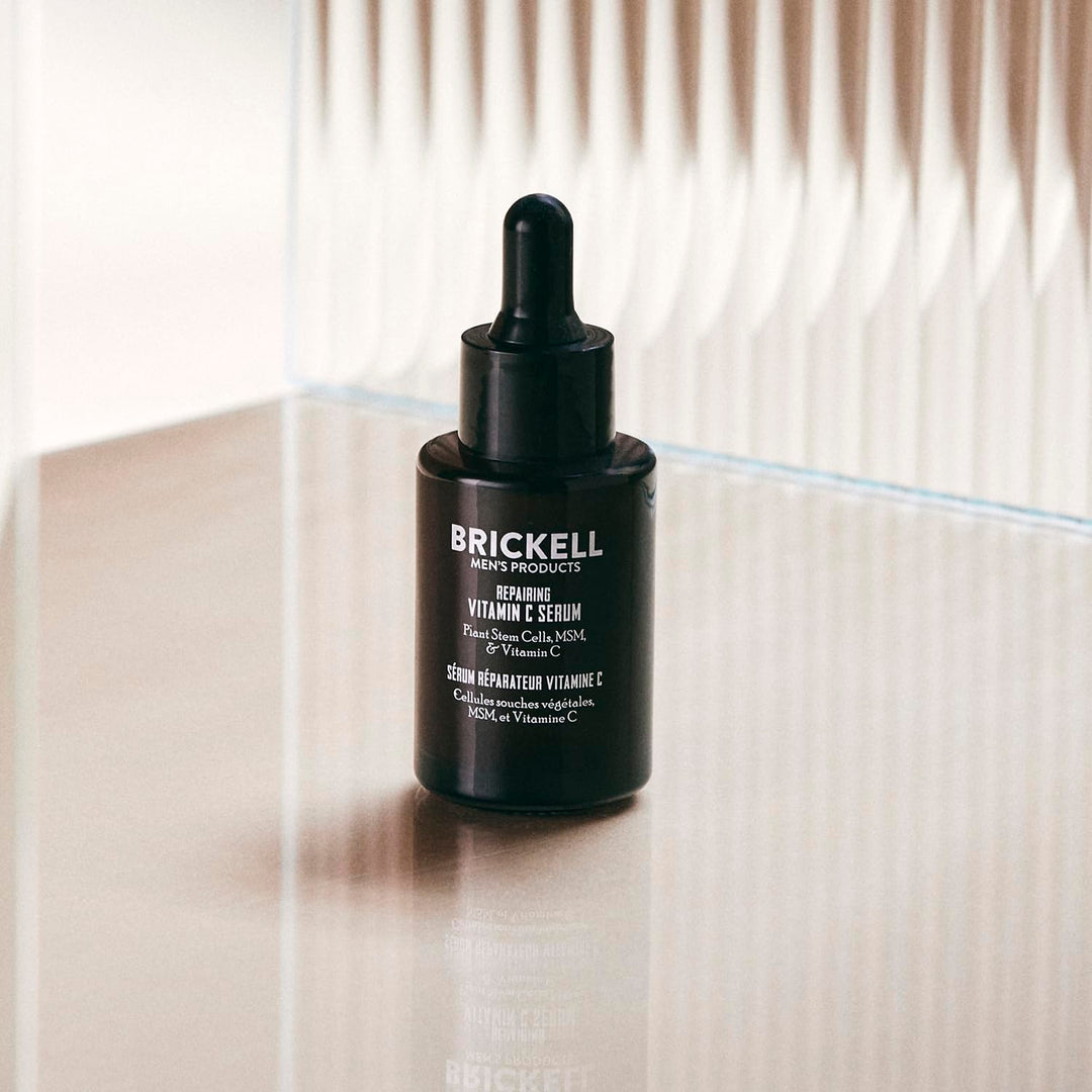 Brickell Men’s Anti-Aging Reparierendes Nachtserum für Männer mit Vitamin C – Natürlich und Organisc