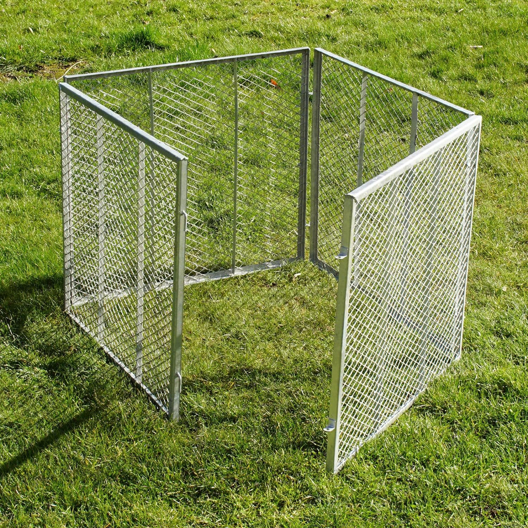 Komposter Metallkomposter 80x80x70cm Streckmetall Gartenkomposter