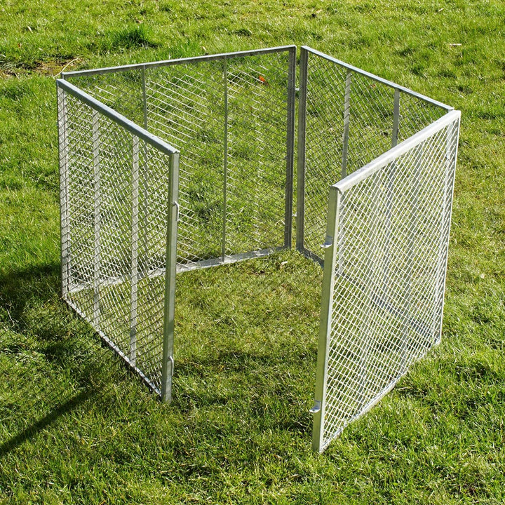 Komposter Metallkomposter 80x80x70cm Streckmetall Gartenkomposter