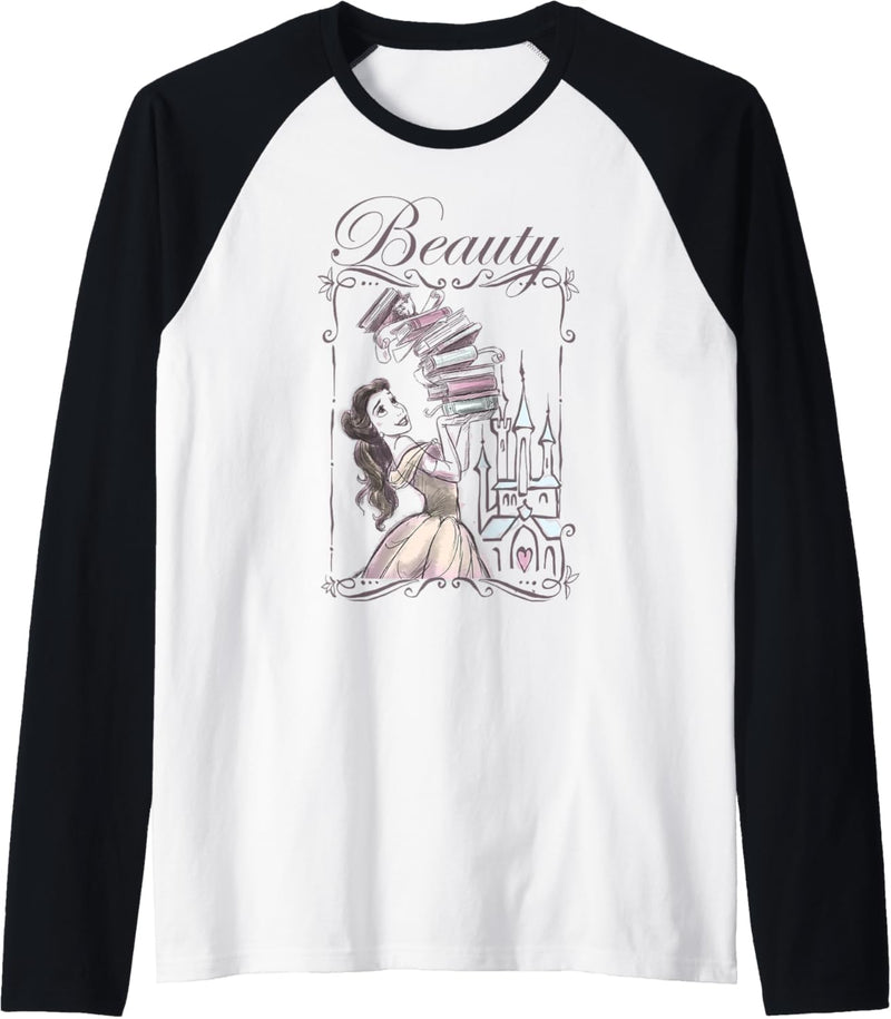 Disney Beauty & The Beast Belle Book Stack Raglan