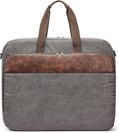 S-ZONE Unisex Kleidersack Anzugtasche Canvas Carry on Kleidertasche für Reisen Kurzurlaub Geschäftsr
