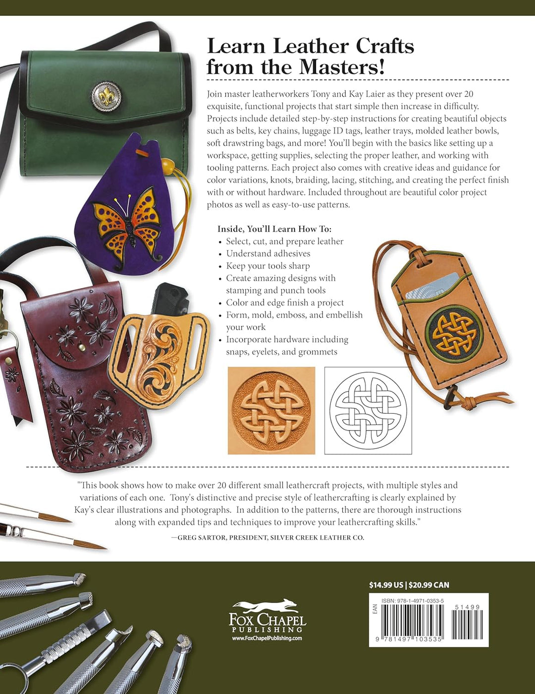 Projects in Leather: Techniques, Patterns, and Step-by-step Instructions for Making over 20 Projects