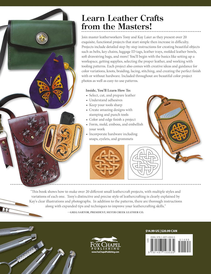 Projects in Leather: Techniques, Patterns, and Step-by-step Instructions for Making over 20 Projects