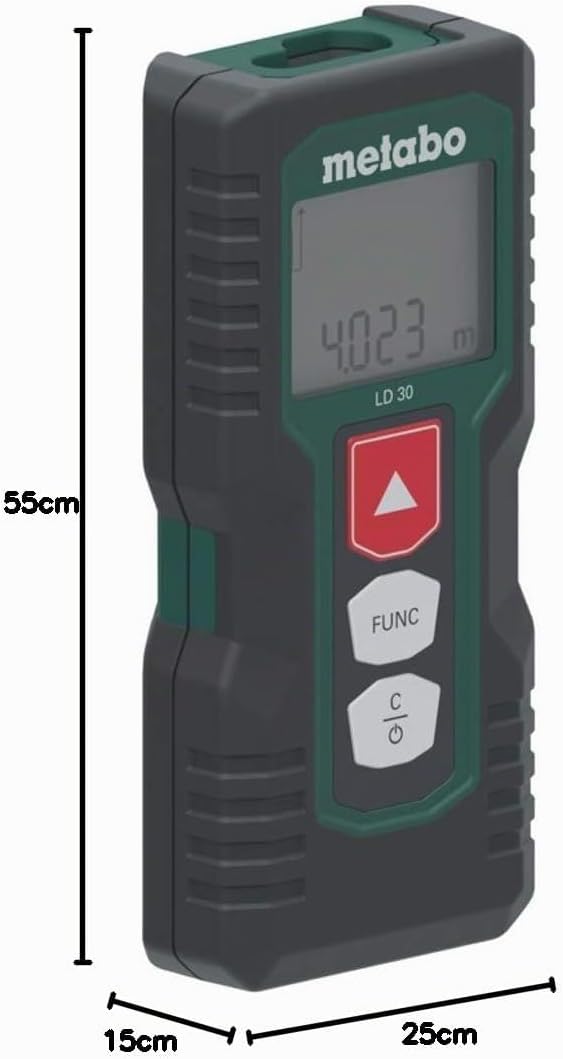 Metabo Laser-Distanzmessgerät LD 30 (606162000) Karton, Laserklasse: 2, Wellenlänge: 635 nm, Lichtle