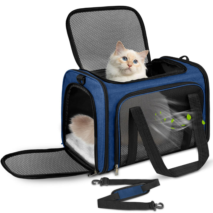 Transporttasche Katze, Transportbox für Katze Hund, Katzentransporttasche,Faltbare Haustier Tragetas