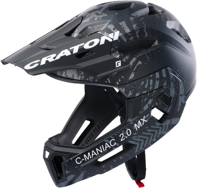 Cratoni C-Maniac 2.0 MX MTB Helm schwarz/rot 2022 Fahrradhelm XL Schwarz/Anthrazit Matt, XL Schwarz/