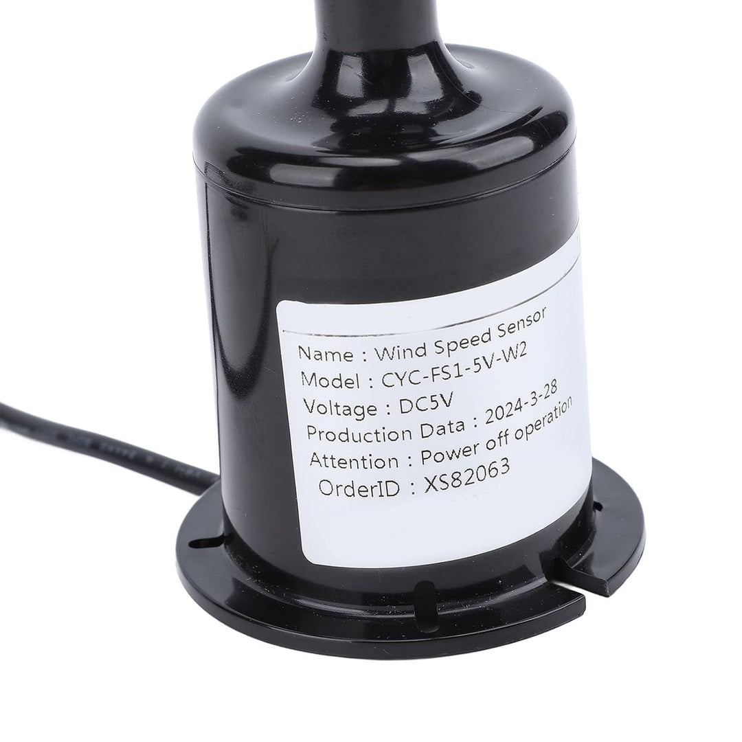 Windsensor Trans, Windgeschwindigkeitssensor, DC 5V Windgeschwindigkeitsüberwachungssensor mit 0,8 m