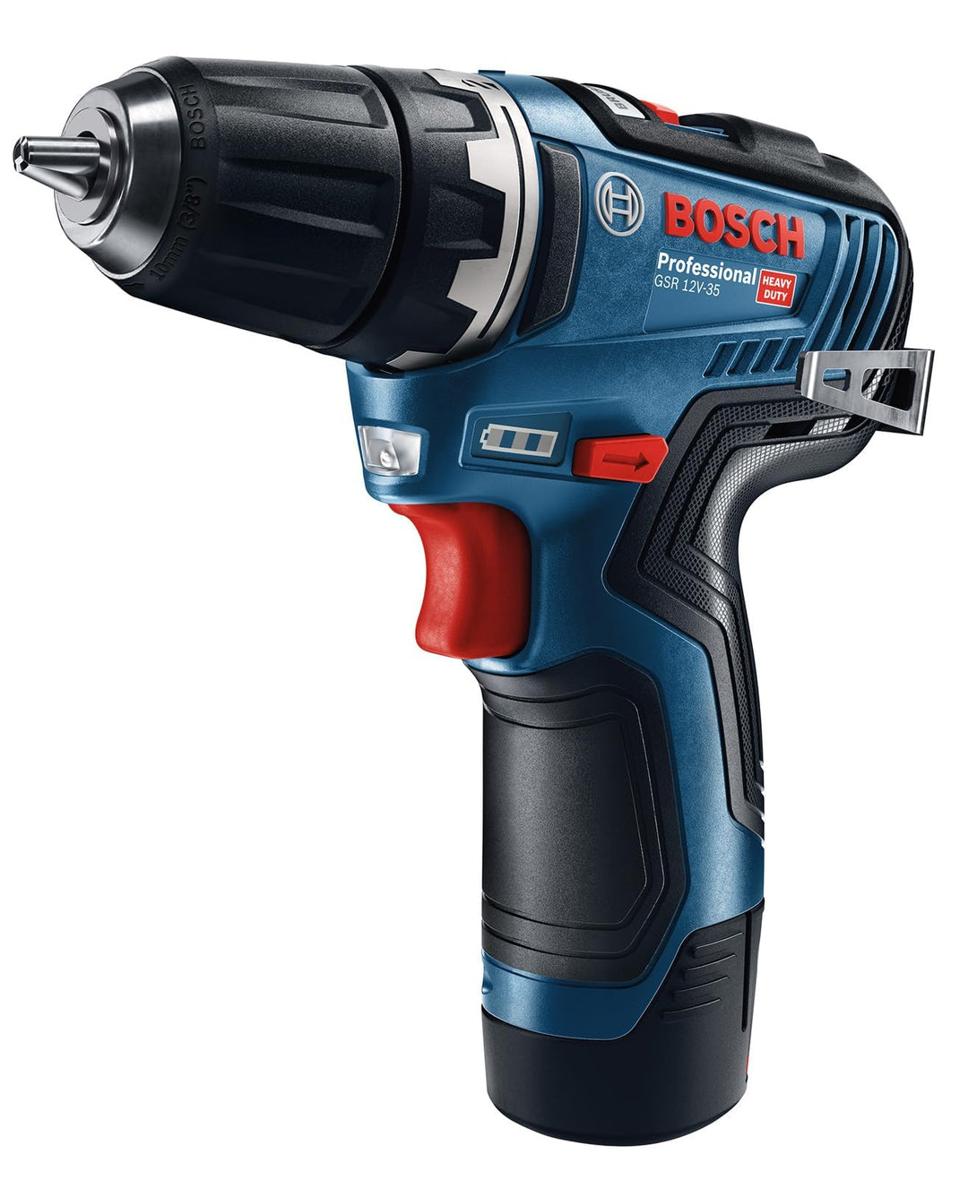 Bosch Professional 12V System Akkuschrauber GSR 12V-35 (2x 3,0 Ah Akku, 12 Volt, max. Drehmoment har