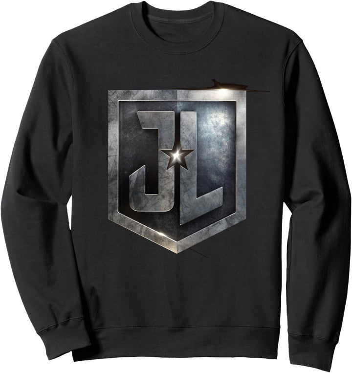 DC Justice League-Logo metallisch Sweatshirt