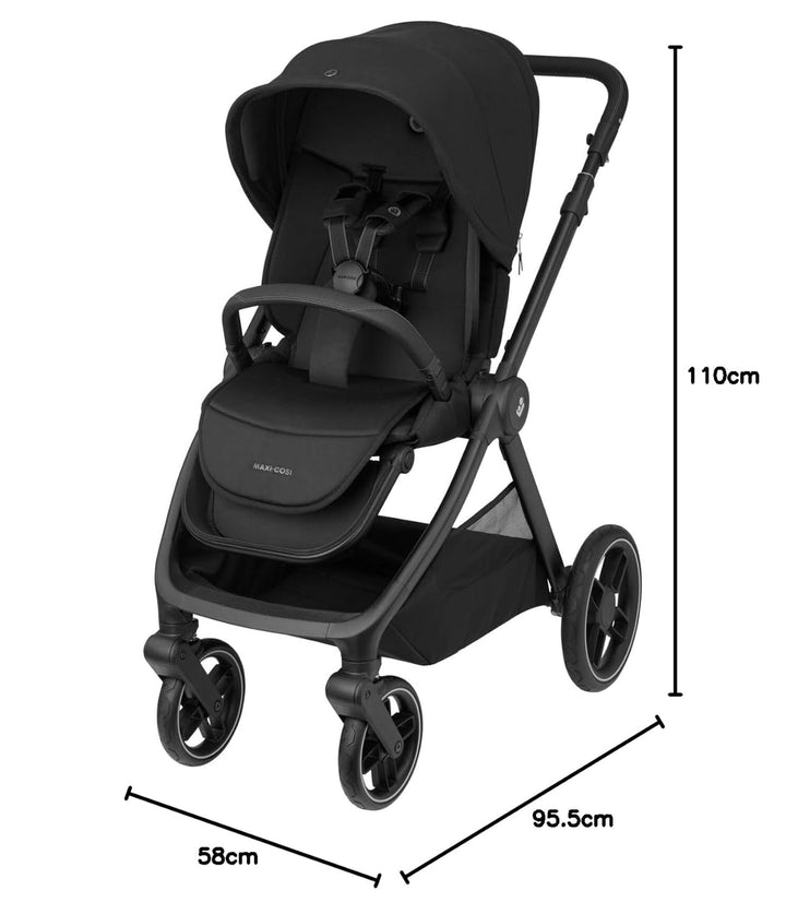 Maxi-Cosi Oxford Plus Baby Kinderwagen, 2-in-1 Set, mit Babywanne, 0–4 Jahre, 0–22 kg, kompakt zusam